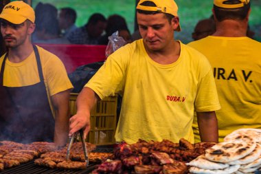 Şef ızgara, domuz biftek, tavuk göğsü, s et hazırlama
