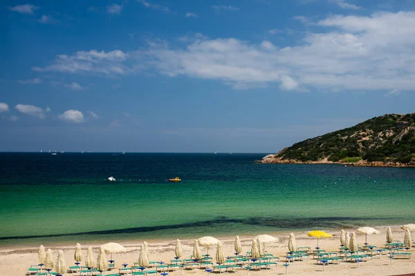 Пляжна Втеча Дивовижний Вид Пляж Сардинії Італія Ніхто Пляжі Закриті — стокове фото