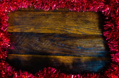 Noel süsü ve süsleri. Noel arkaplanı. Kırmızı C