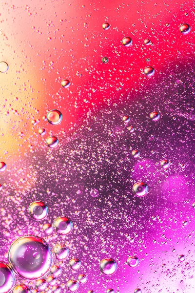 Fondo Colorido Abstracto Con Gotas Aceite Olas Superficie Del Agua —  Fotos de Stock