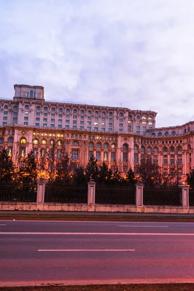 Palace Parliament Palatul Parlamentului Bucharest Capital Romania 2020 — Stock Photo, Image