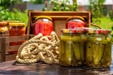 Sirkede konserve salatalık. Salatalık turşusu.