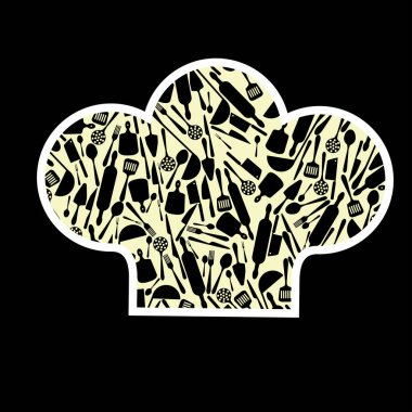 şef şapkasını. Vektör çizim