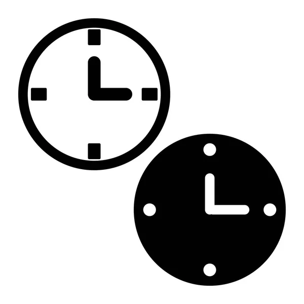 Ilustración Icon Vector Reloj — Archivo Imágenes Vectoriales