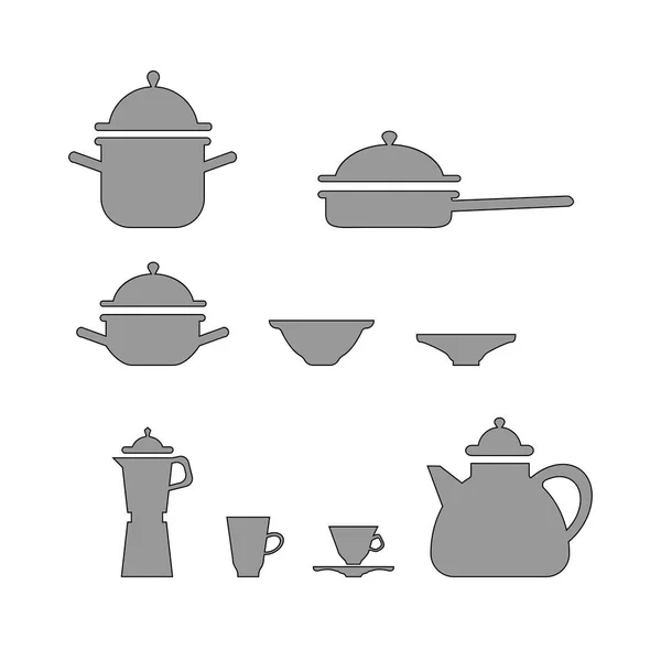 Кухонные Принадлежности Векторная Иллюстрация — стоковый вектор