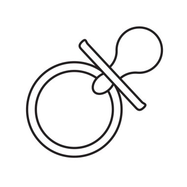 Bebek emziği simgesi. vektör çizim