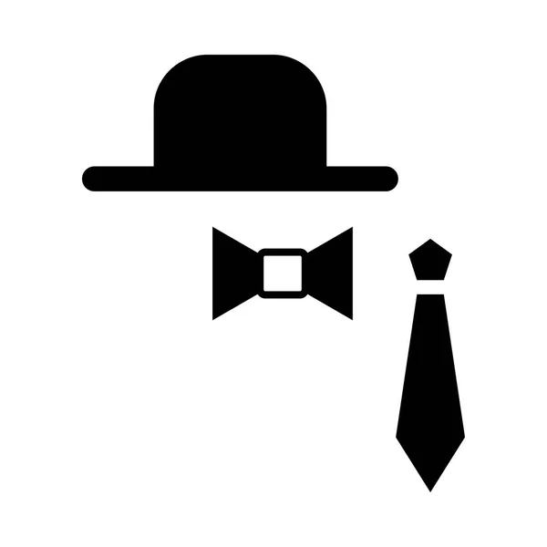 Gentleman Icon Set Vector Illustration — Stock Vector