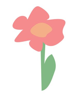 Flower.Hand çizilmiş. vektör