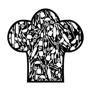 şef şapkasını. Vektör çizim