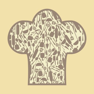 şef şapkasını. Vektör çizim