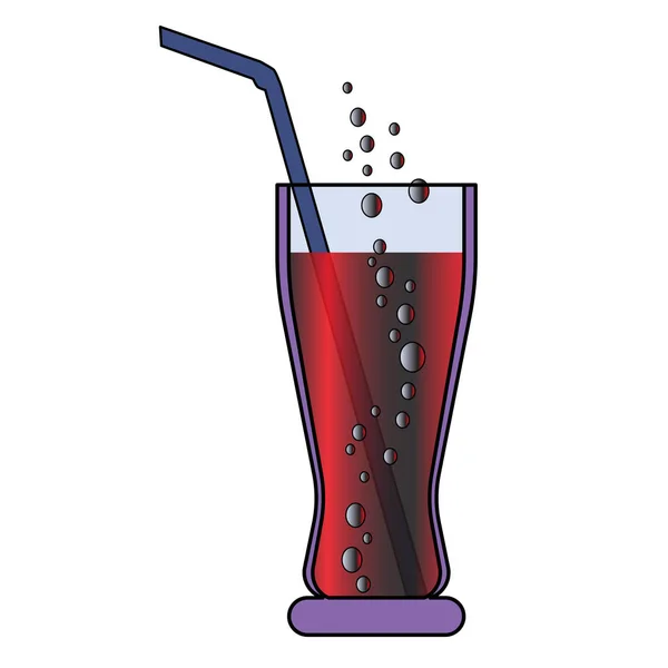 Vaso Agua Soda Ilustración Vectorial — Foto de stock gratis