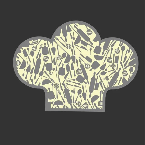 şef şapkasını. Vektör çizim