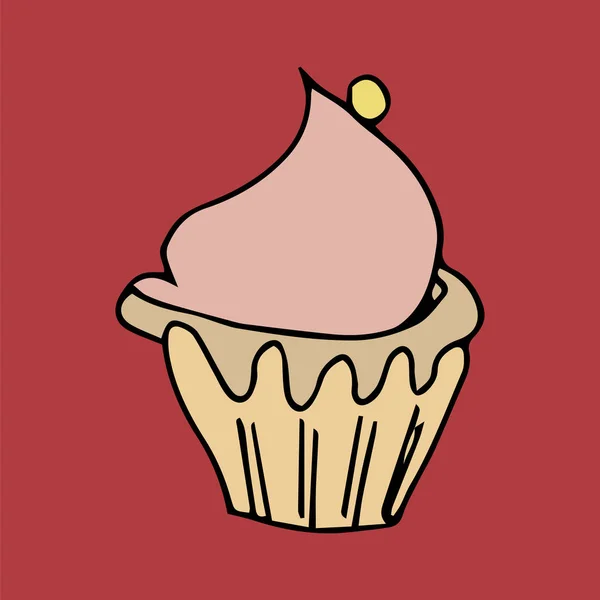 Tårtan Med Grädde Vektor — Gratis stockfoto
