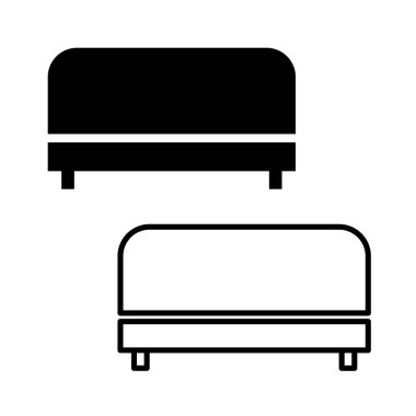 Koltuk simgesi. Vektör illüstrasyonu