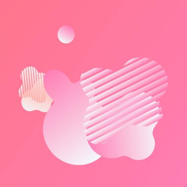 Soyut noktası olan pembe gradyan arka planı. vektör 