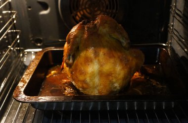 fırında kızarmış sulu tavuk