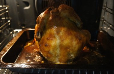 fırında kızarmış sulu tavuk