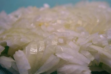 Beyaz doğranmış soğan arka plan