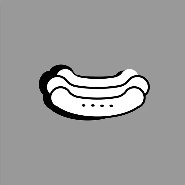 Hot Dog Vector Icon — Stock Vector