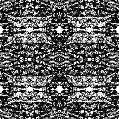 sorunsuz dekoratif doku. siyah ve beyaz vektör desen