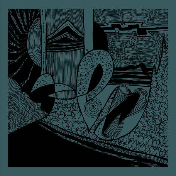 abstract graphic composition. hand drawn vector background