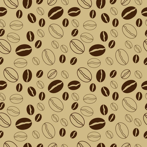 Kaffe Seamless Mönster Vektor Illustration — Stock vektor