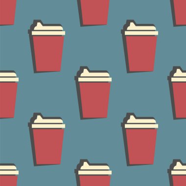 içki Kupası seamless modeli. vektör