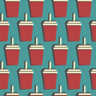 içki Kupası seamless modeli. vektör