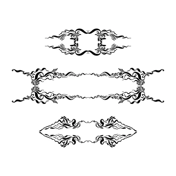 Набір декоративних елементів. мальована вручну векторна ілюстрація на білому тлі — стоковий вектор