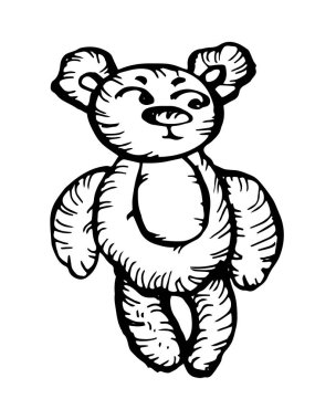 karakter ayı. çizilmiş 