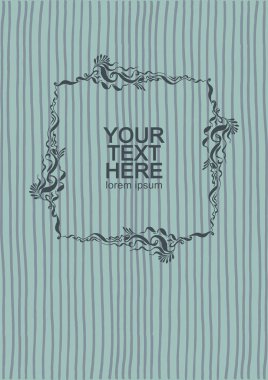 arka plan çizilmiş ve vintage çerçeve kapak. 