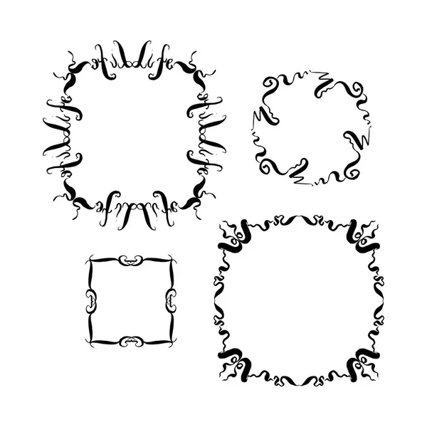 Cornice disegnata a mano. — Vettoriale Stock