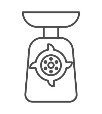 Et kıyma makinesi elektrikli mutfak simgesi.