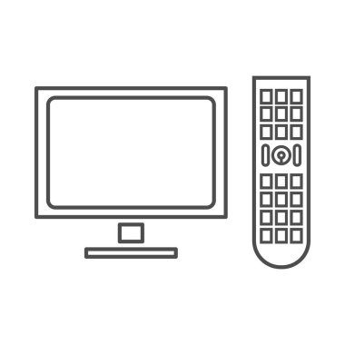 TV ve Uzaktan simgesi.