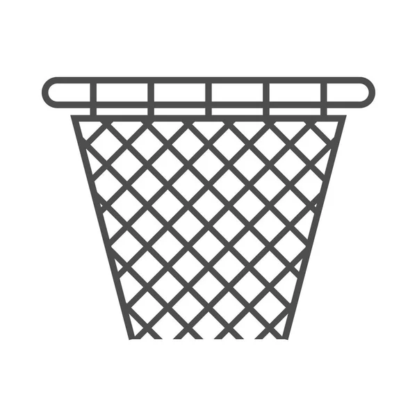 Basketbalové koše sport ikona. — Stockový vektor