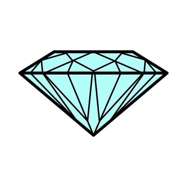 Icono de diamante. — Archivo Imágenes Vectoriales