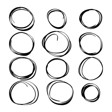 çizilmiş daireler.