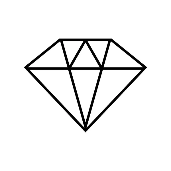 Gyémánt ikon. — Stock Vector