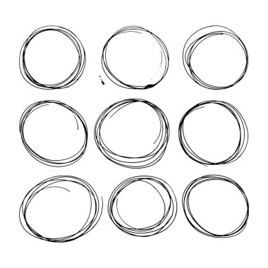 çizilmiş daireler.