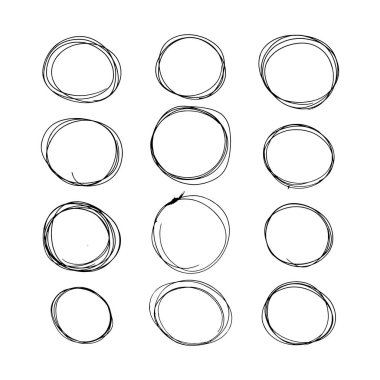 çizilmiş daireler.