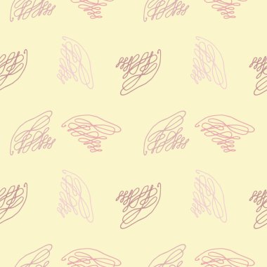 Elle çizilmiş sarı seamless modeli.