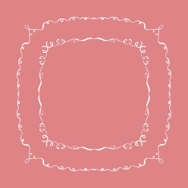 elle çizilmiş çerçeve seti.