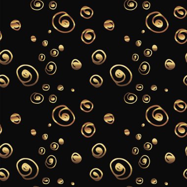 Altın küçük topları Dikişsiz desen. 