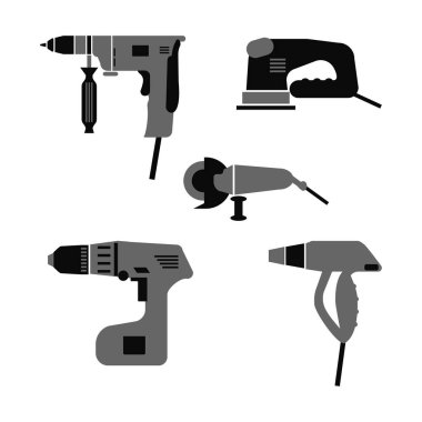 güç araçları Icons set.