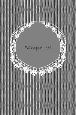 çerçeve ile elle çizilmiş dikişsiz desen 