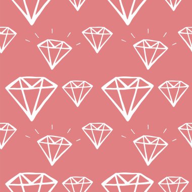 elmas el çizilmiş Dikişsiz desen