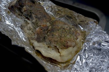 folyo baharat ile pişmiş pastırma