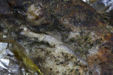 folyo baharat ile pişmiş pastırma