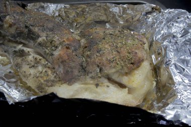 folyo baharat ile pişmiş pastırma