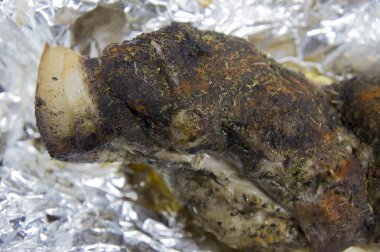 folyo baharat ile pişmiş pastırma